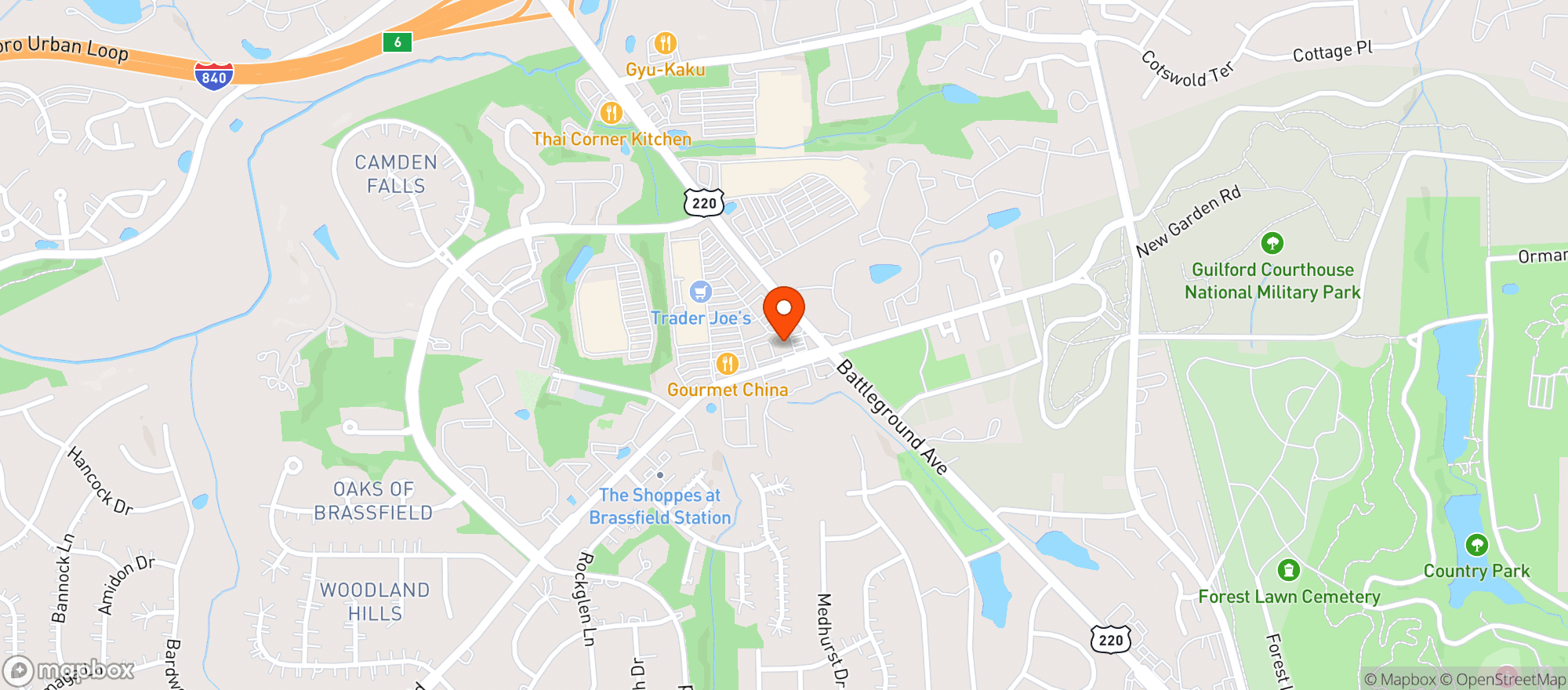 Map showing CIRCLE K #2701514