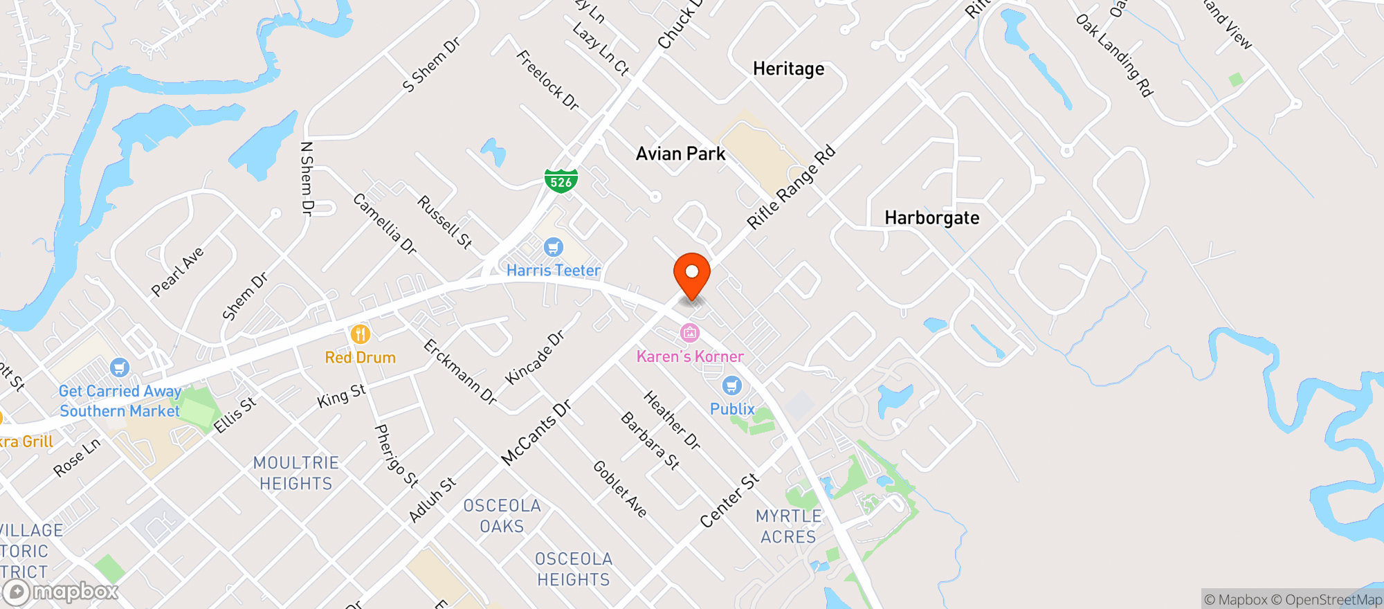 Map showing Circle K #2720840 (chs)