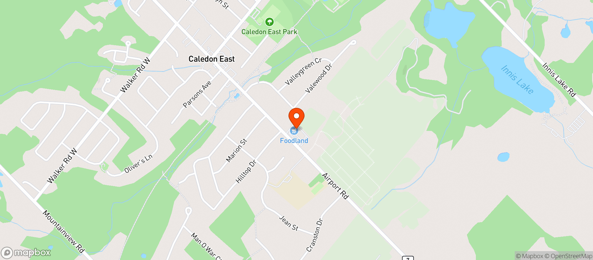 Map showing Foodland 6342