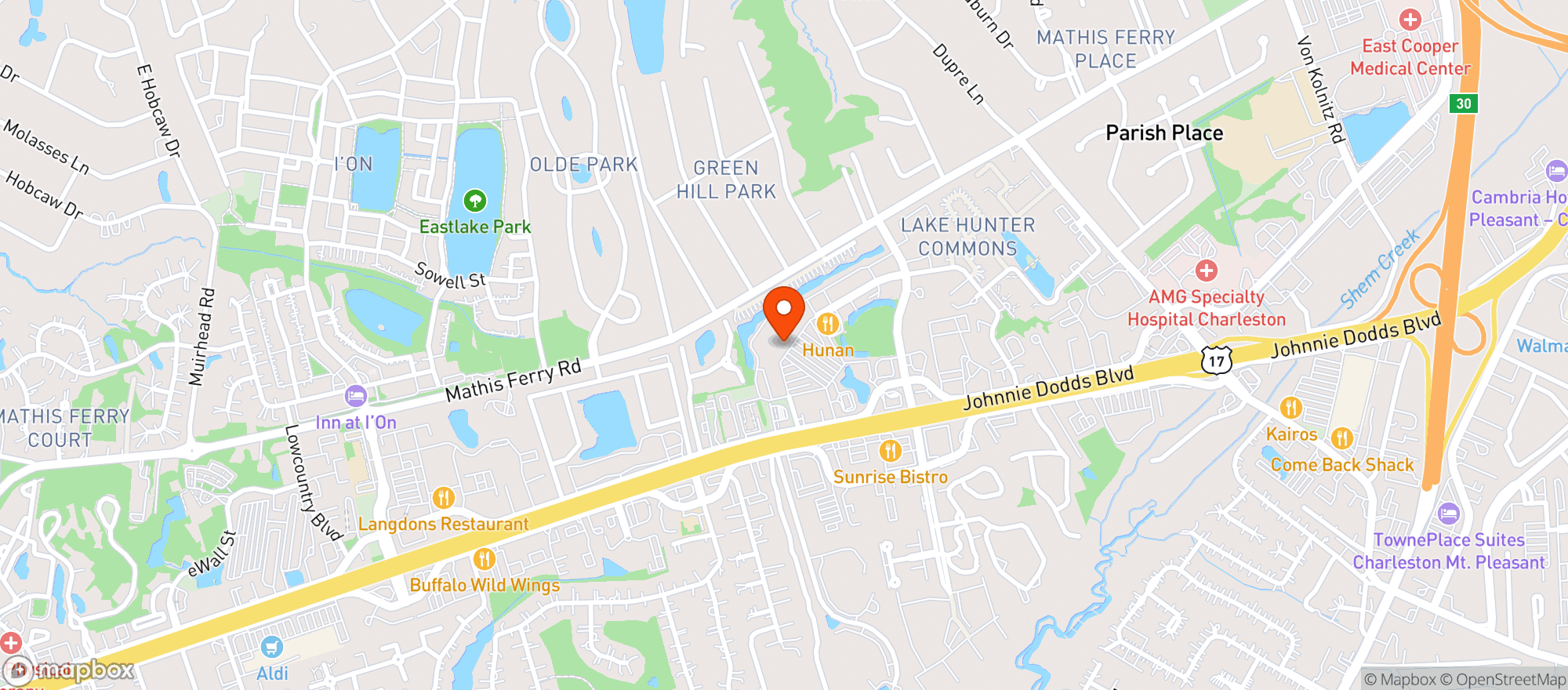 Map showing Publix