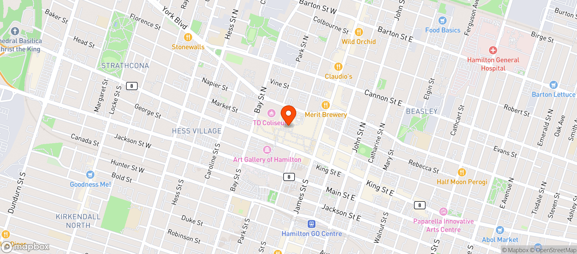 Map showing Lcbo 571