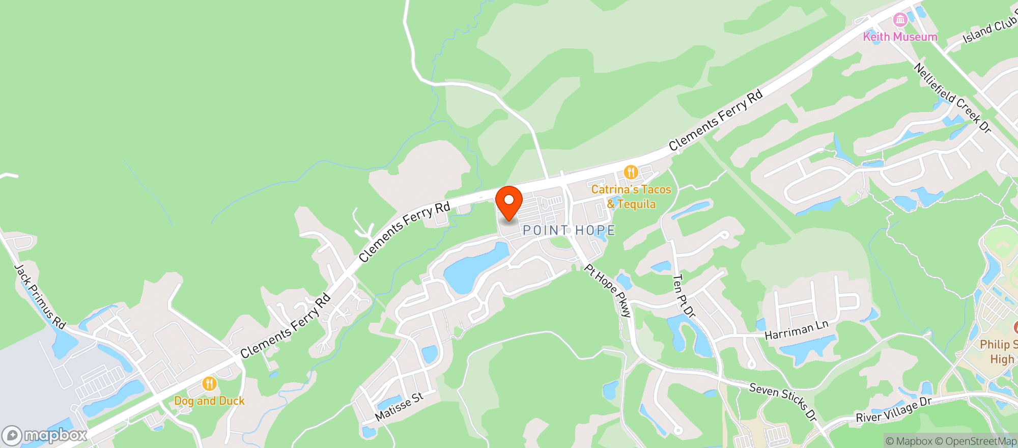 Map showing Publix