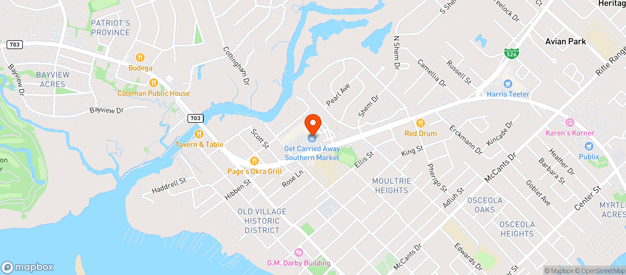 Map showing Get Carried Away (chs)