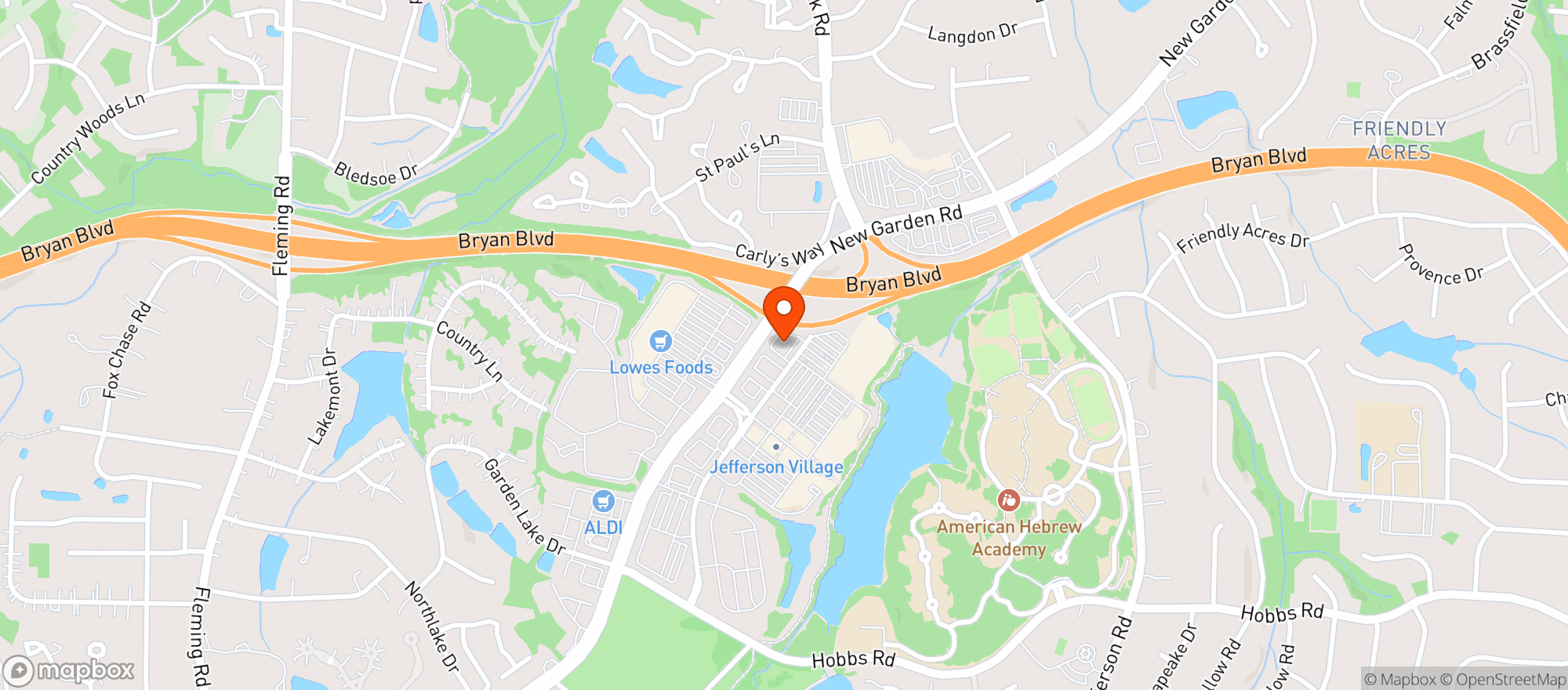 Map showing Kickback Jacks