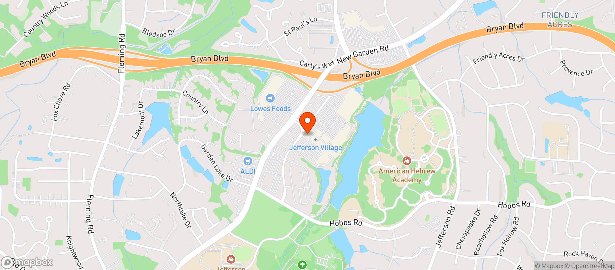 Map showing Target