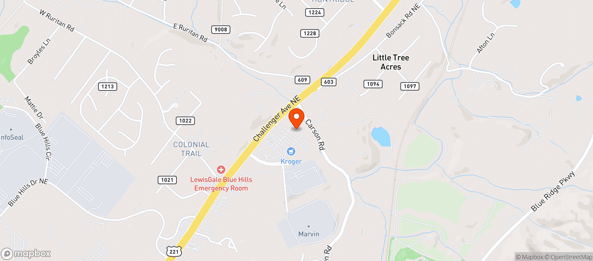 Map showing Sals Italian Restaurant