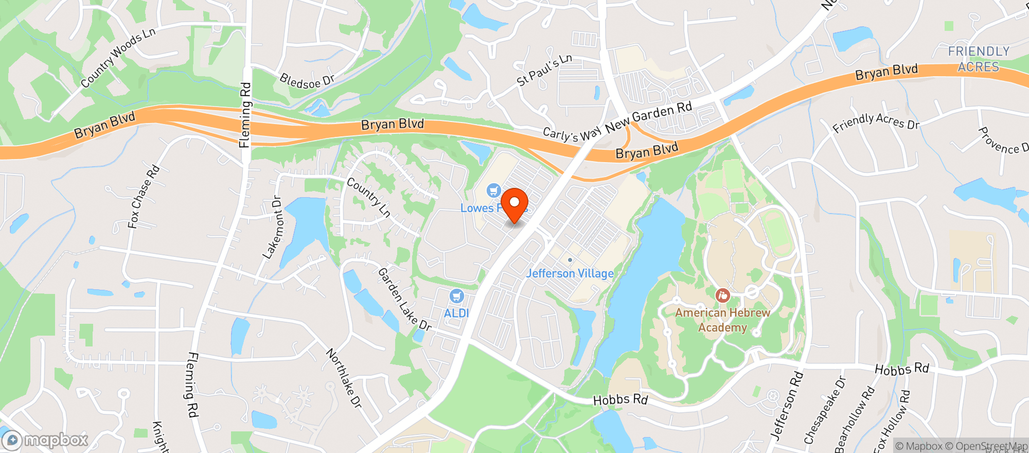 Map showing Circle K Store 1515 (new Garden)