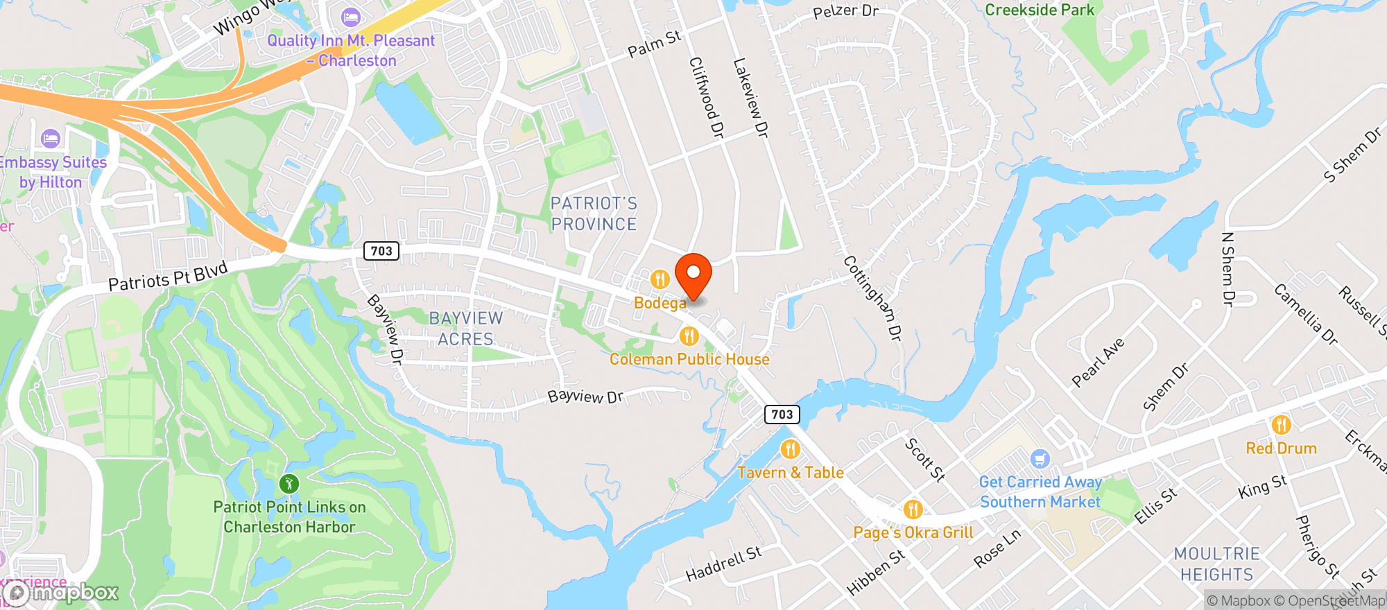 Map showing Lillie Fuel - Mt Pleasant (chs)