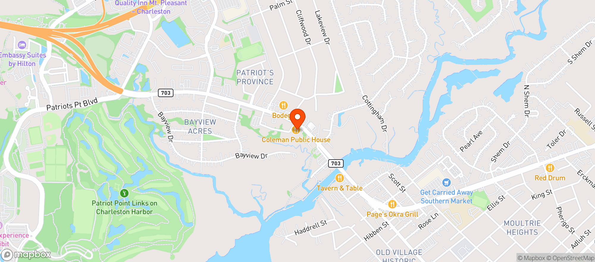 Map showing Coleman Public House