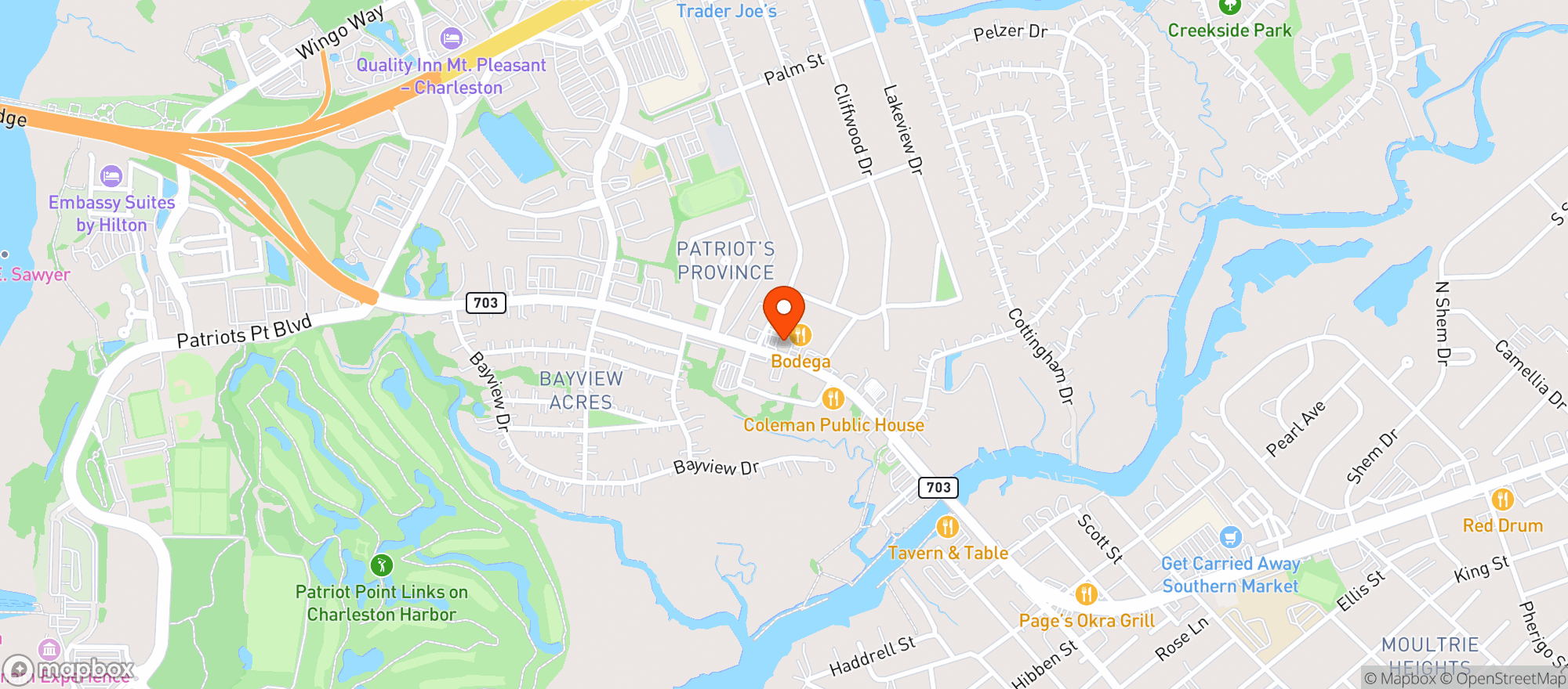 Map showing Juanita Greenbergs (chs)