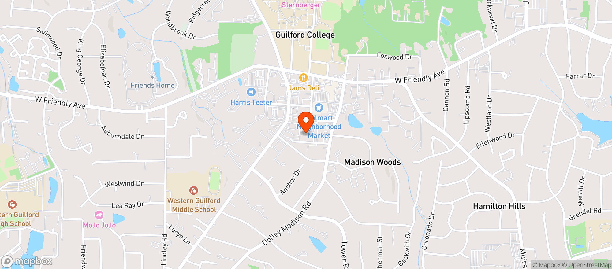Map showing Breakers Sports Bar