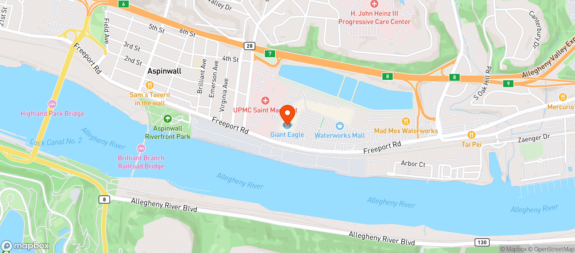 Map showing Market District #72