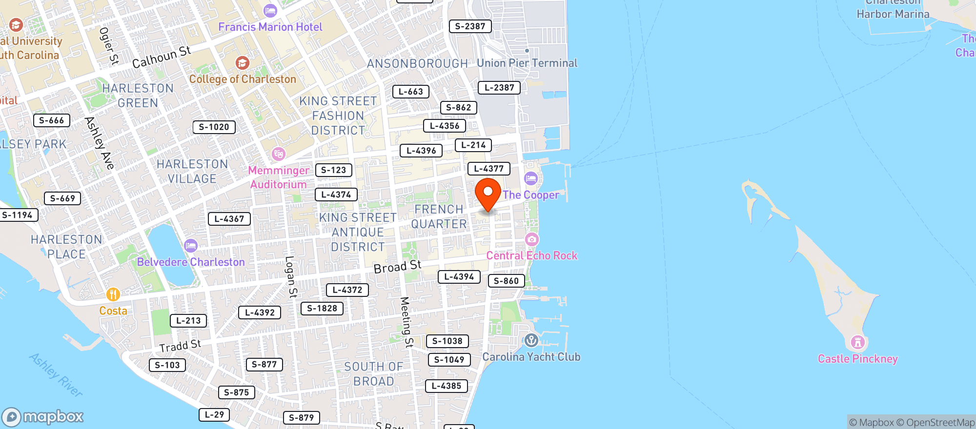 Map showing Rurus Tacos & Tequila