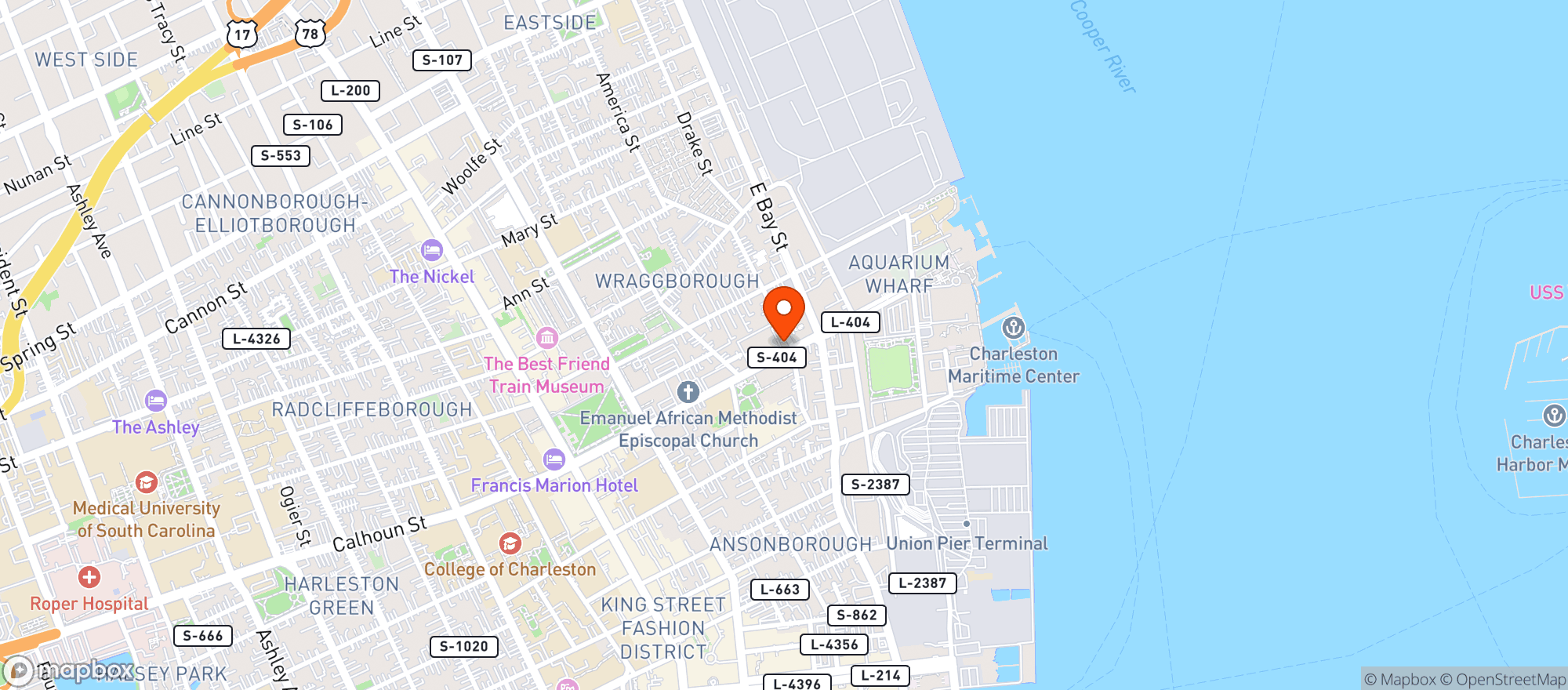 Map showing 540 Vape - Calhoun (chs)