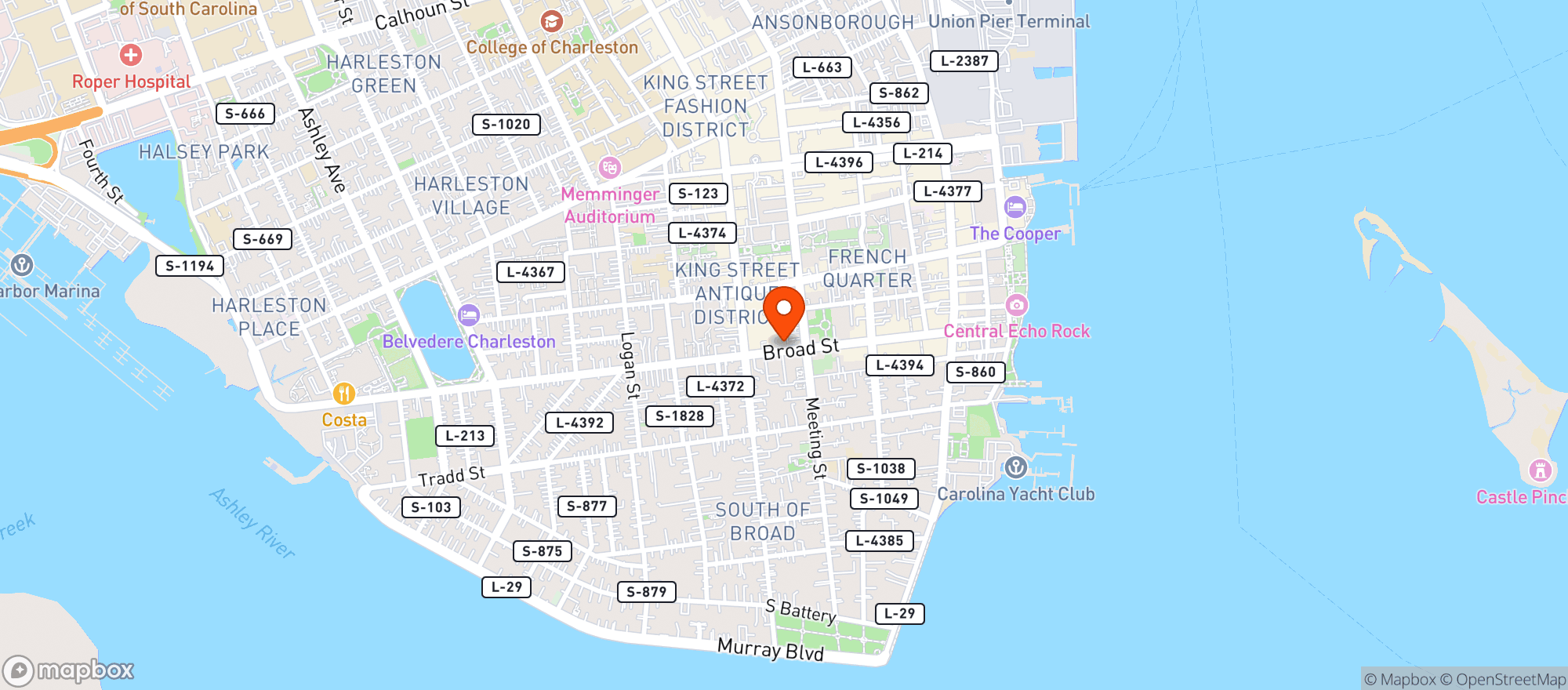 Map showing Sorelle