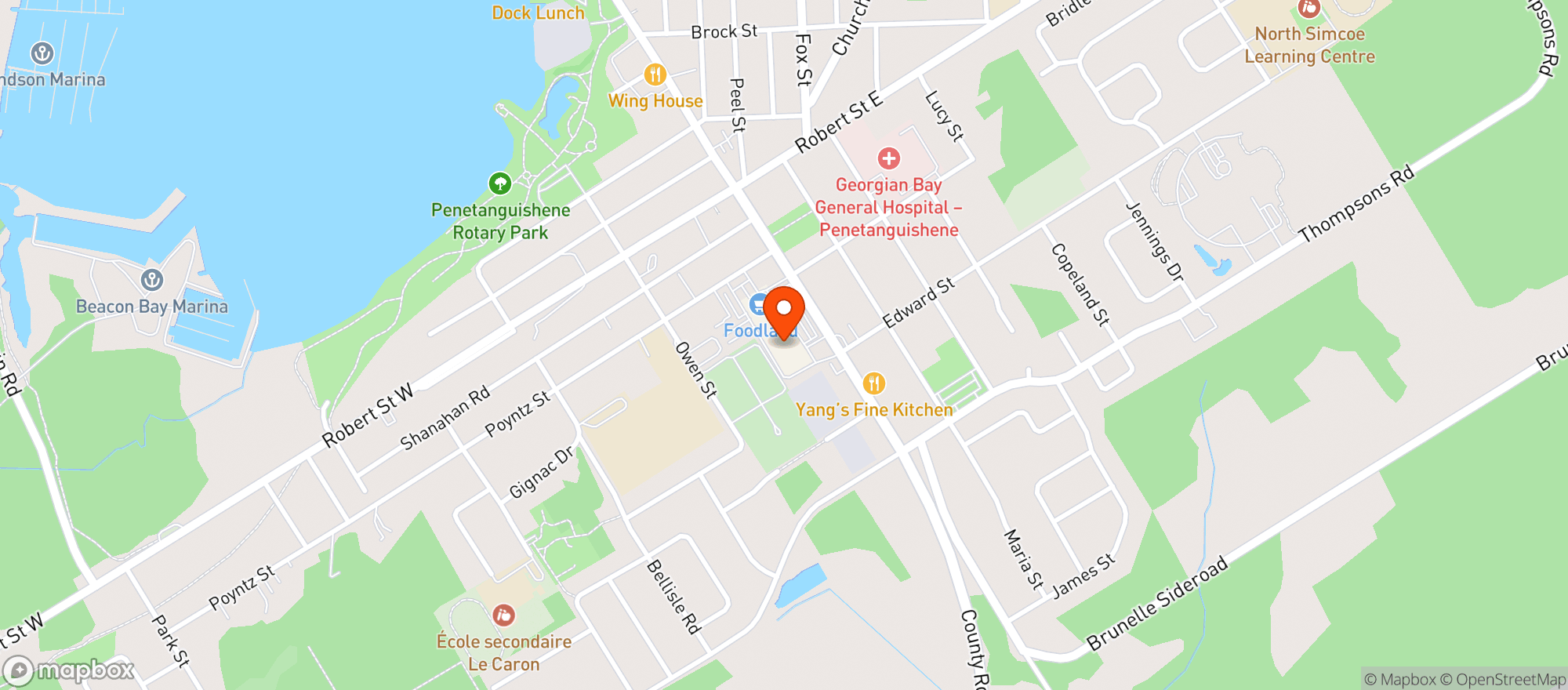 Map showing Foodland 6817