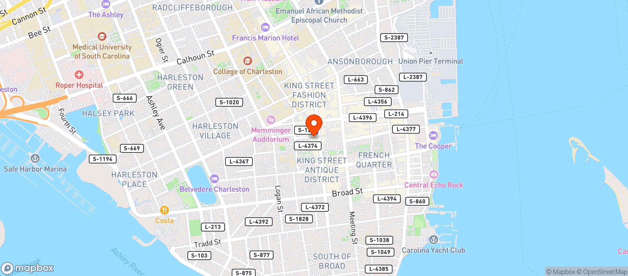 Map showing Bar 167