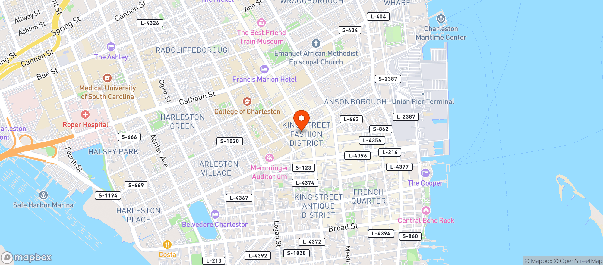 Map showing The Restoration On King