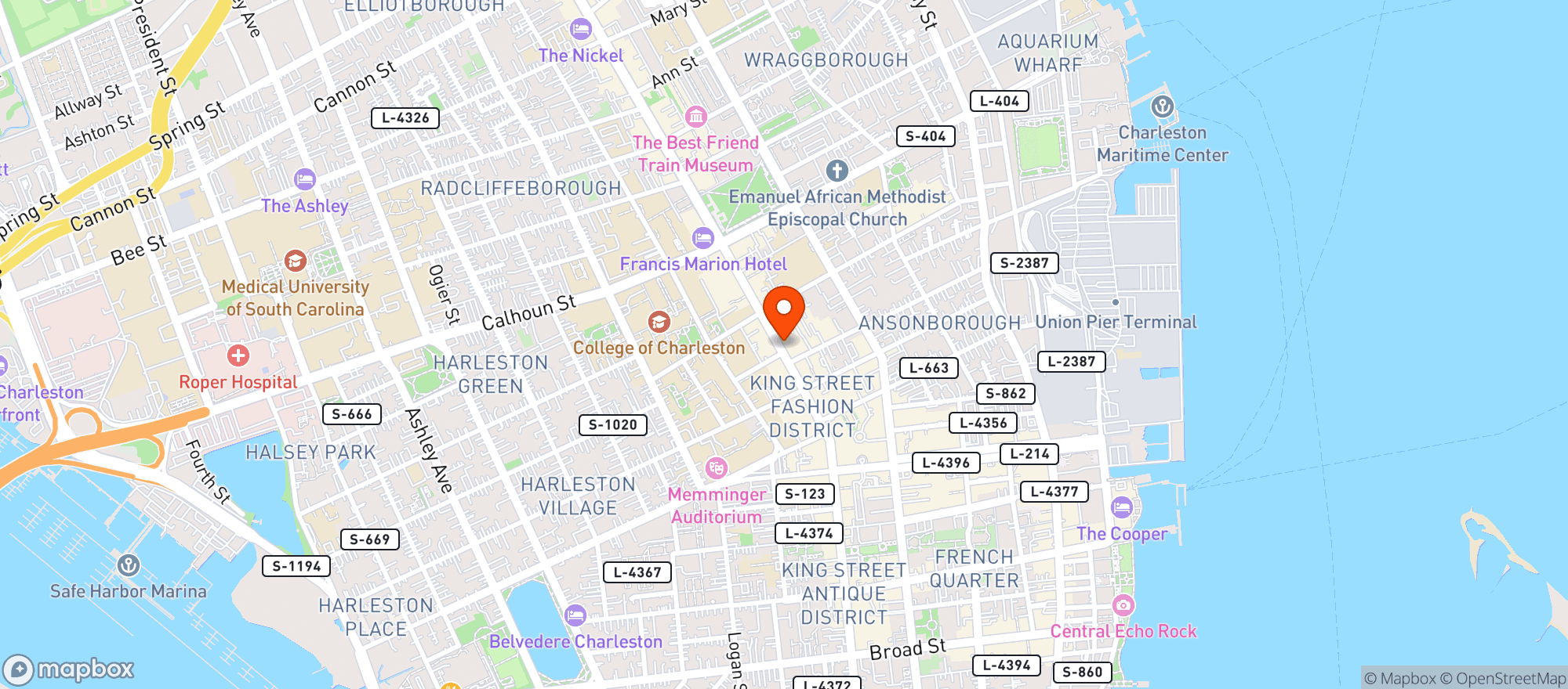 Map showing Bartaco