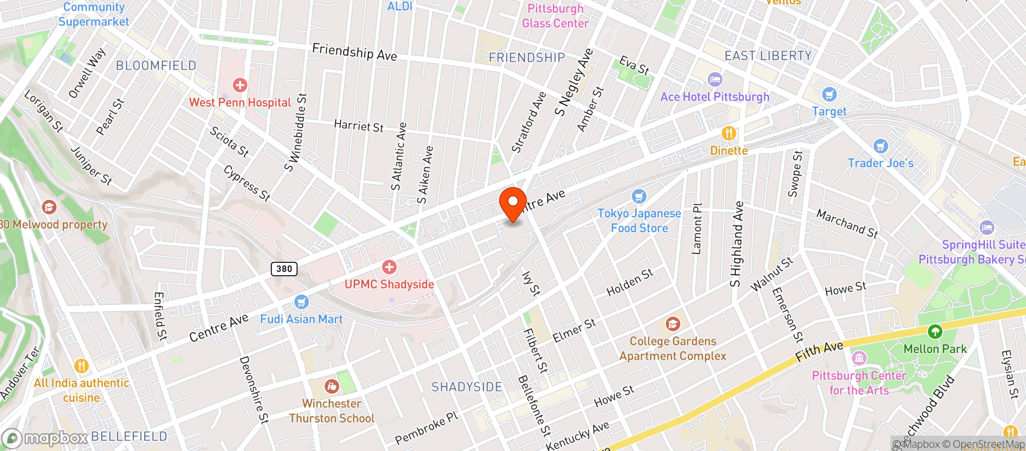 Map showing Giant Eagle