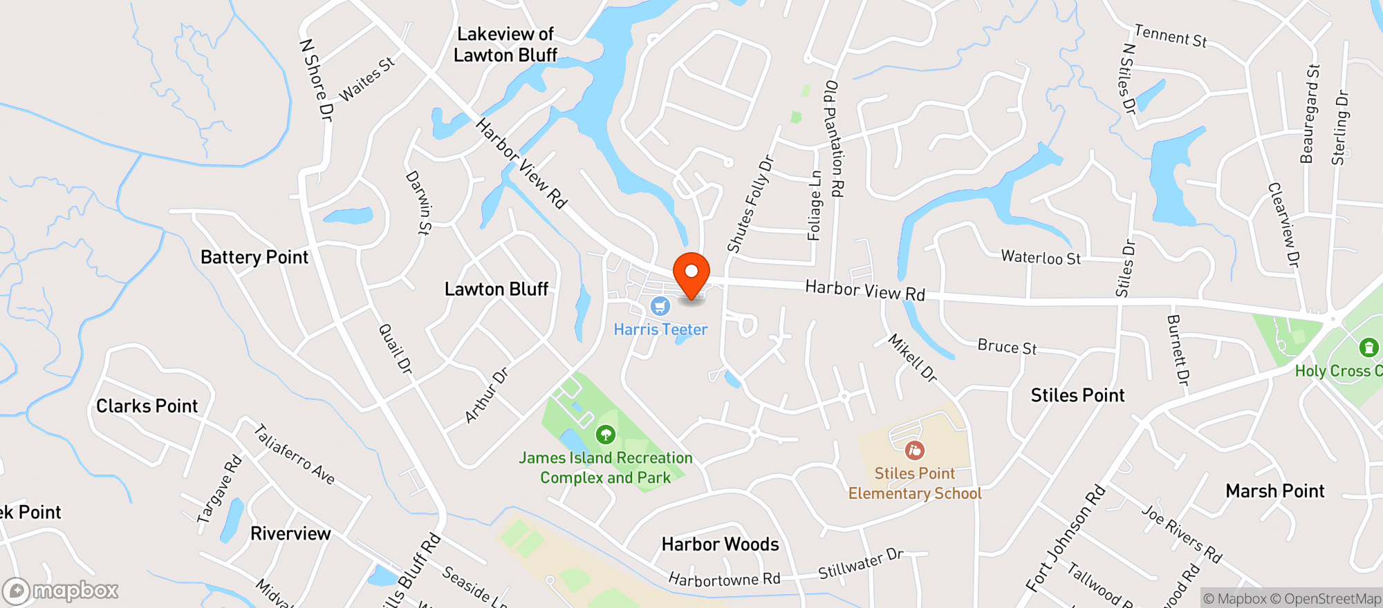 Map showing Odyssey Bottle Shop