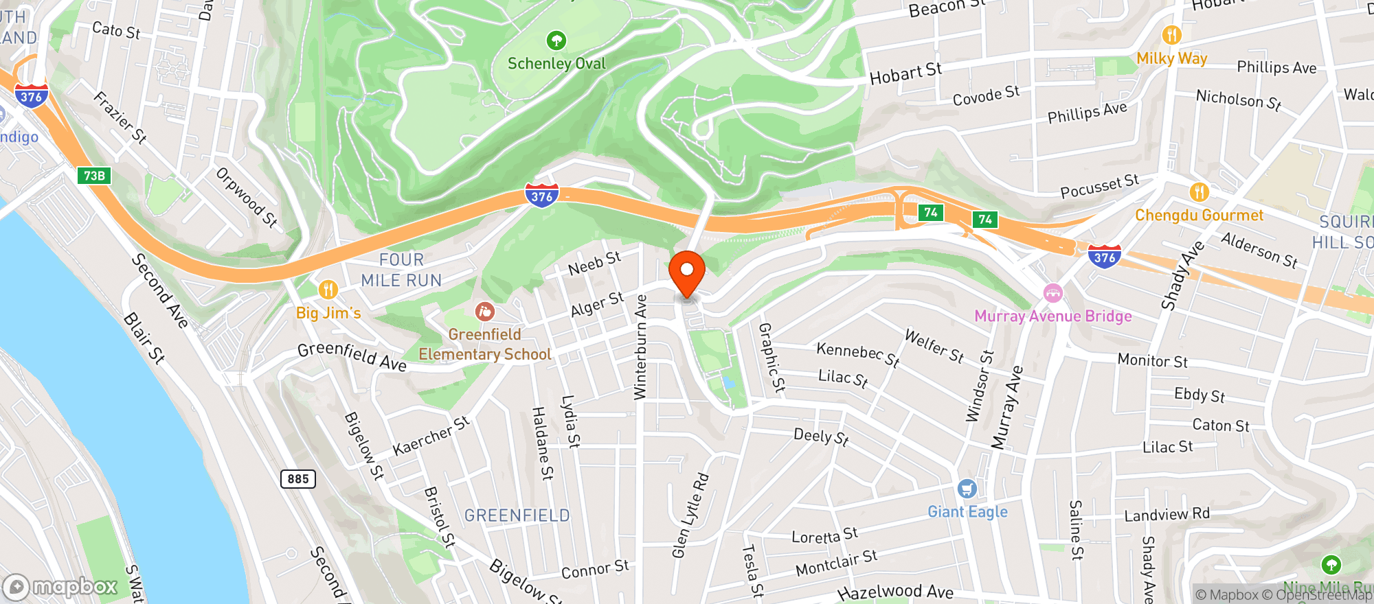 Map showing Beer Bros