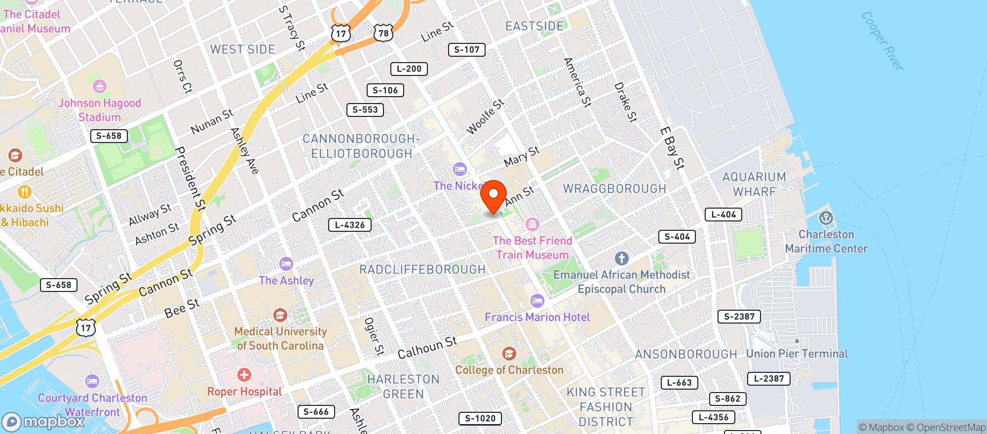 Map showing Proof
