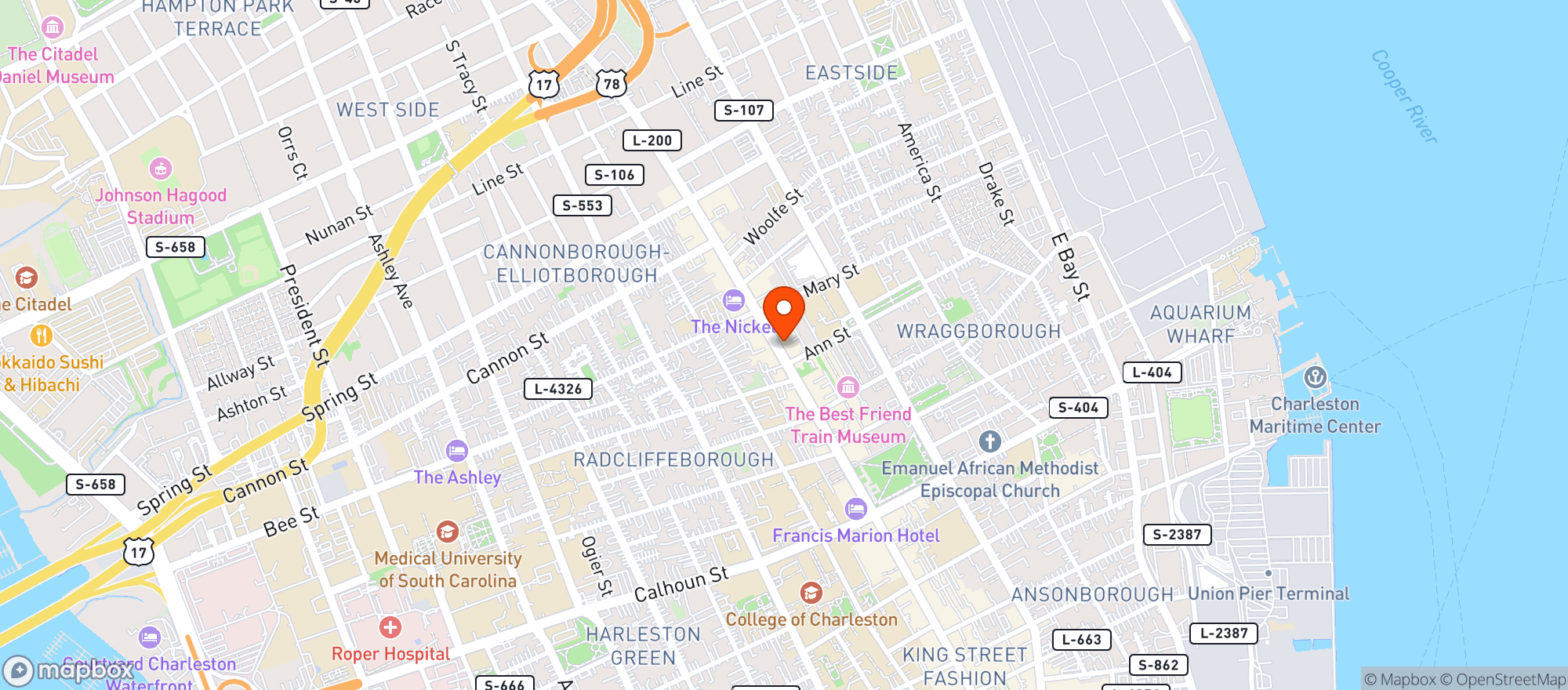 Map showing El Jefe