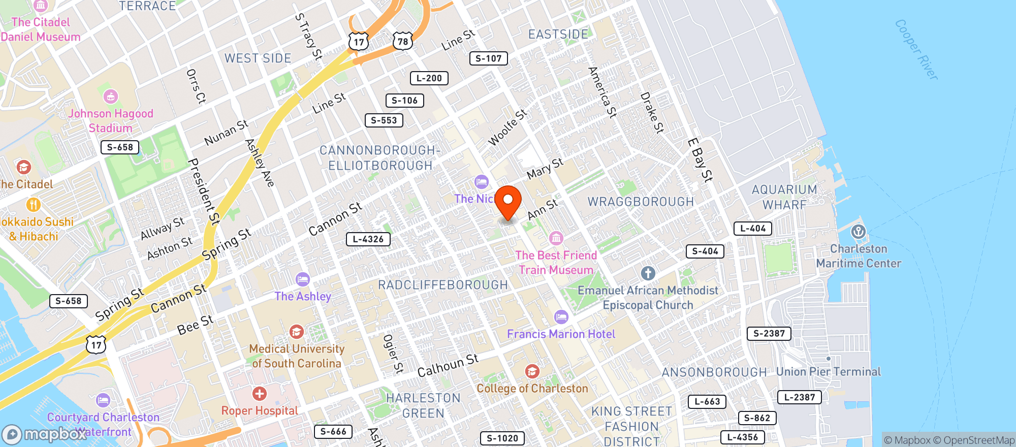 Map showing Shokudo