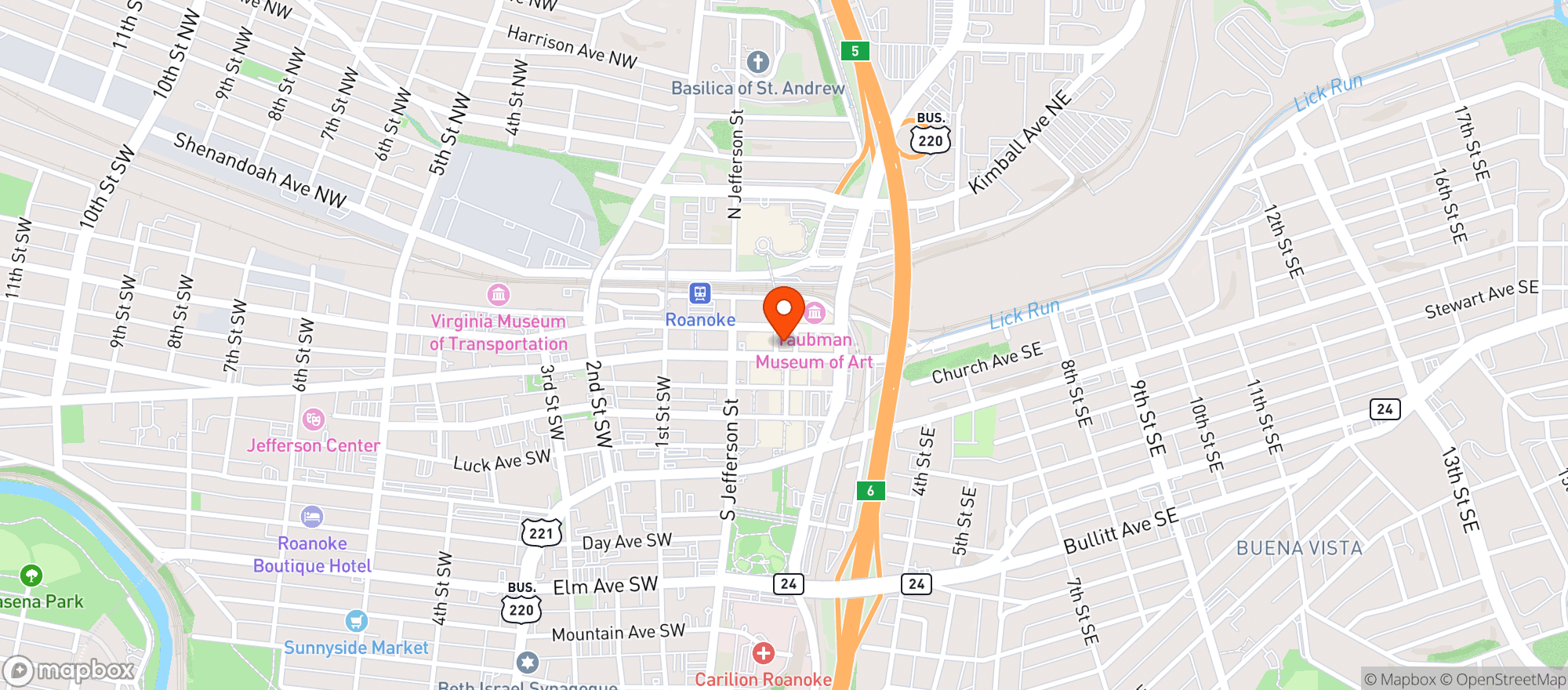 Map showing Inka Grill