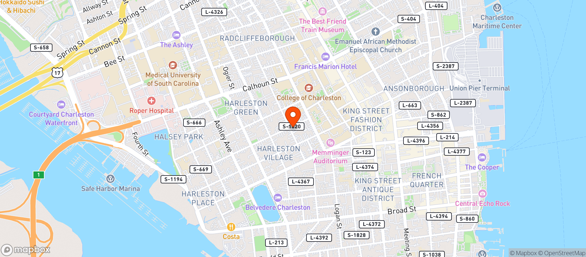 Map showing Merci