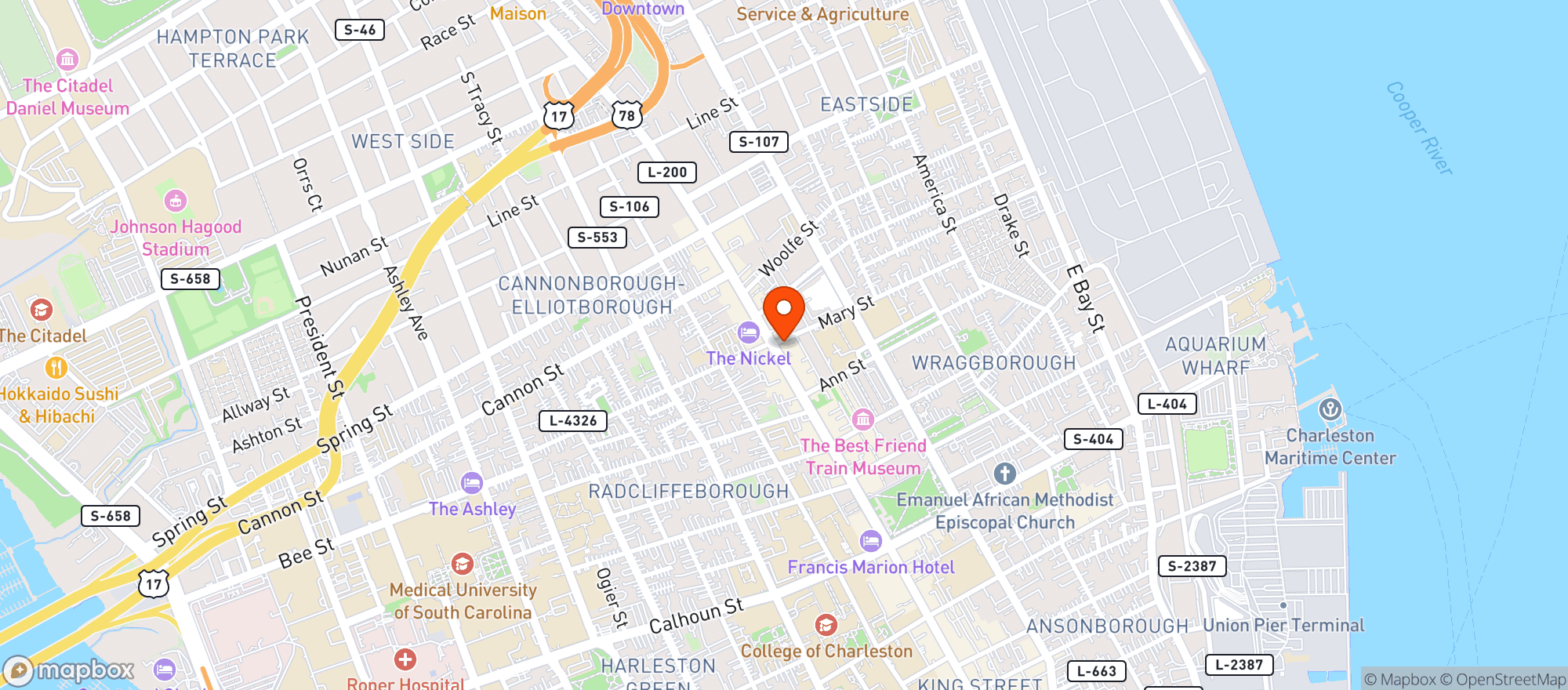 Map showing Legami
