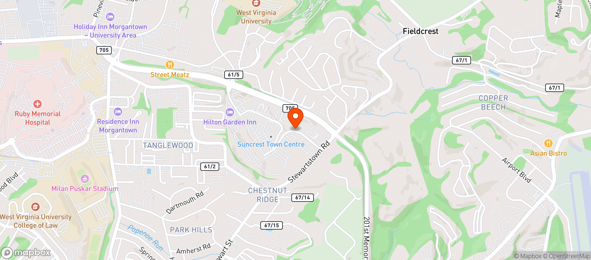 Map showing Kroger