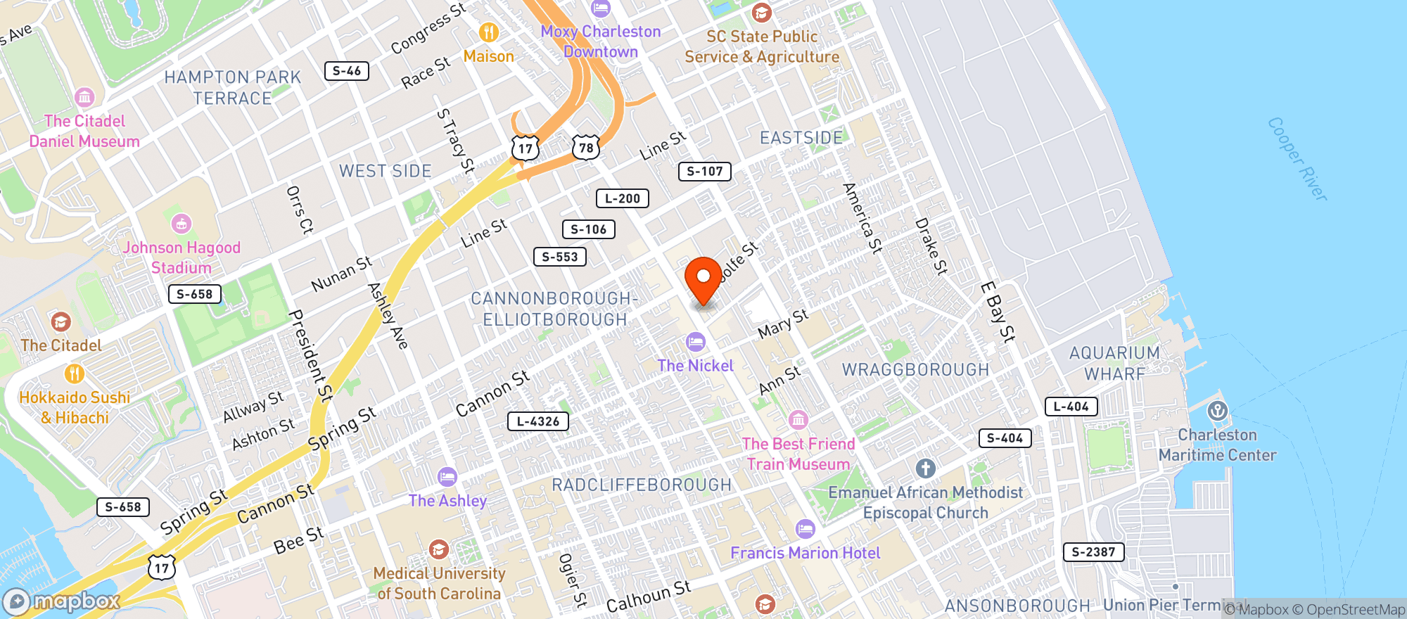 Map showing Indaco