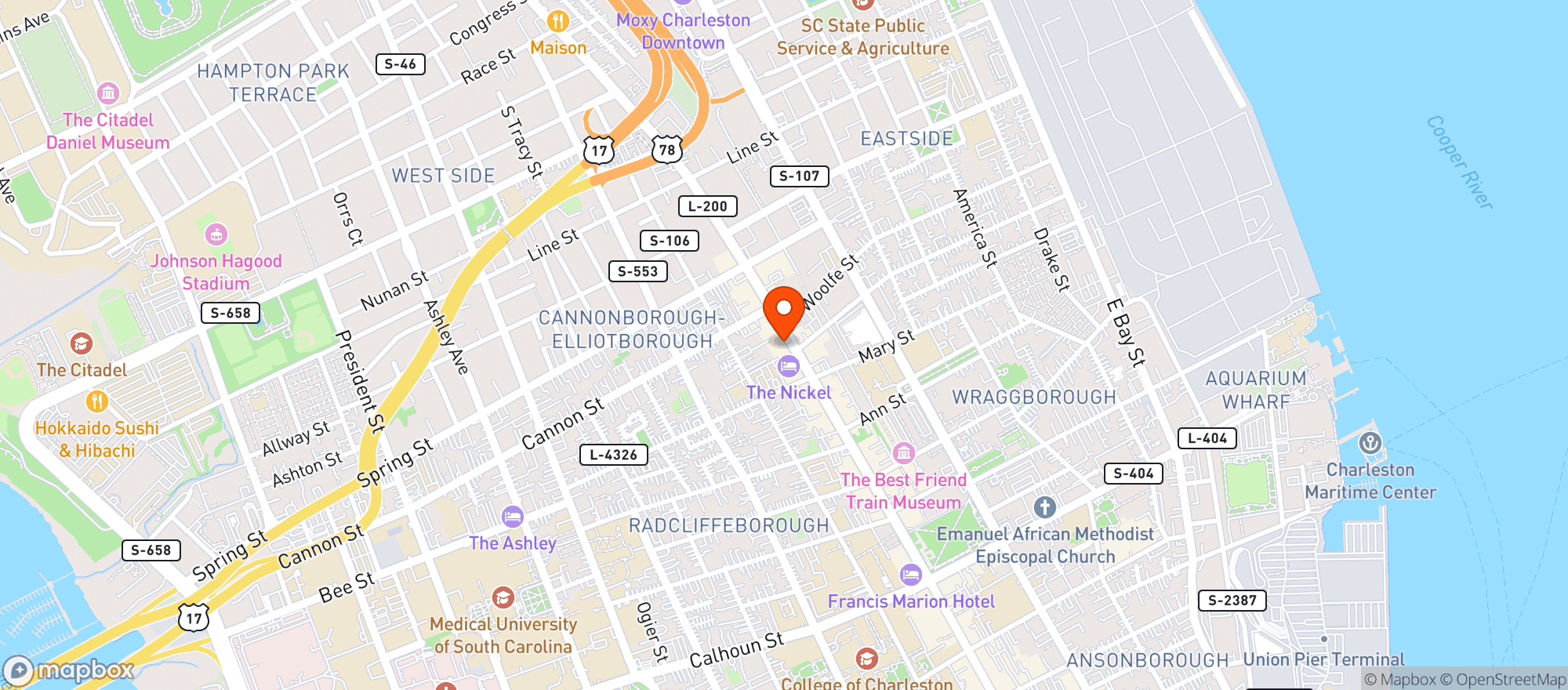 Map showing Prohibition