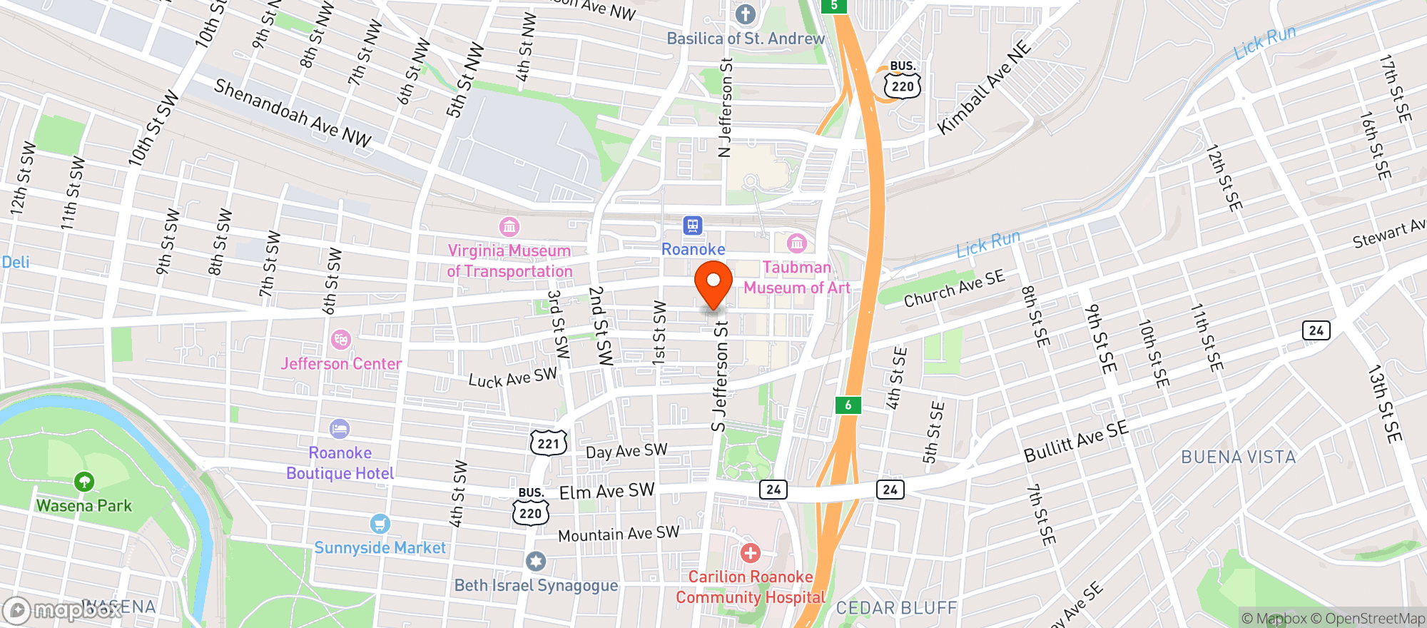 Map showing Bernards Gastropub & Eate