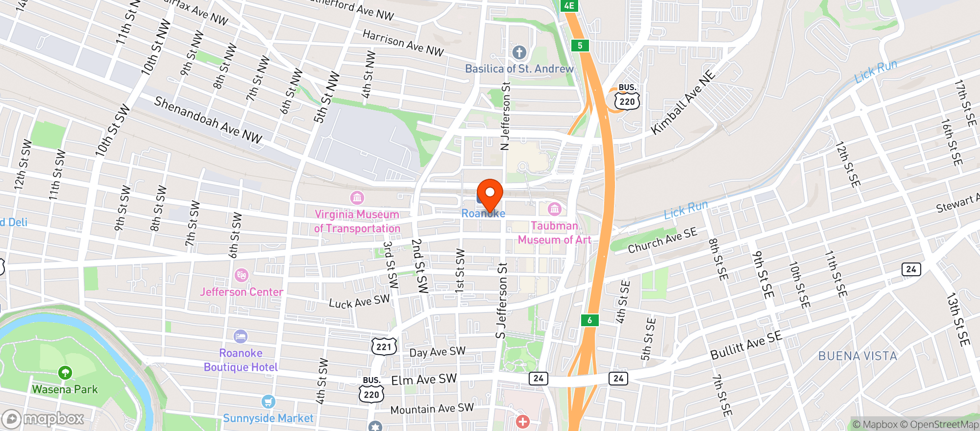 Map showing Rasa Nirvana Spice & Spirits