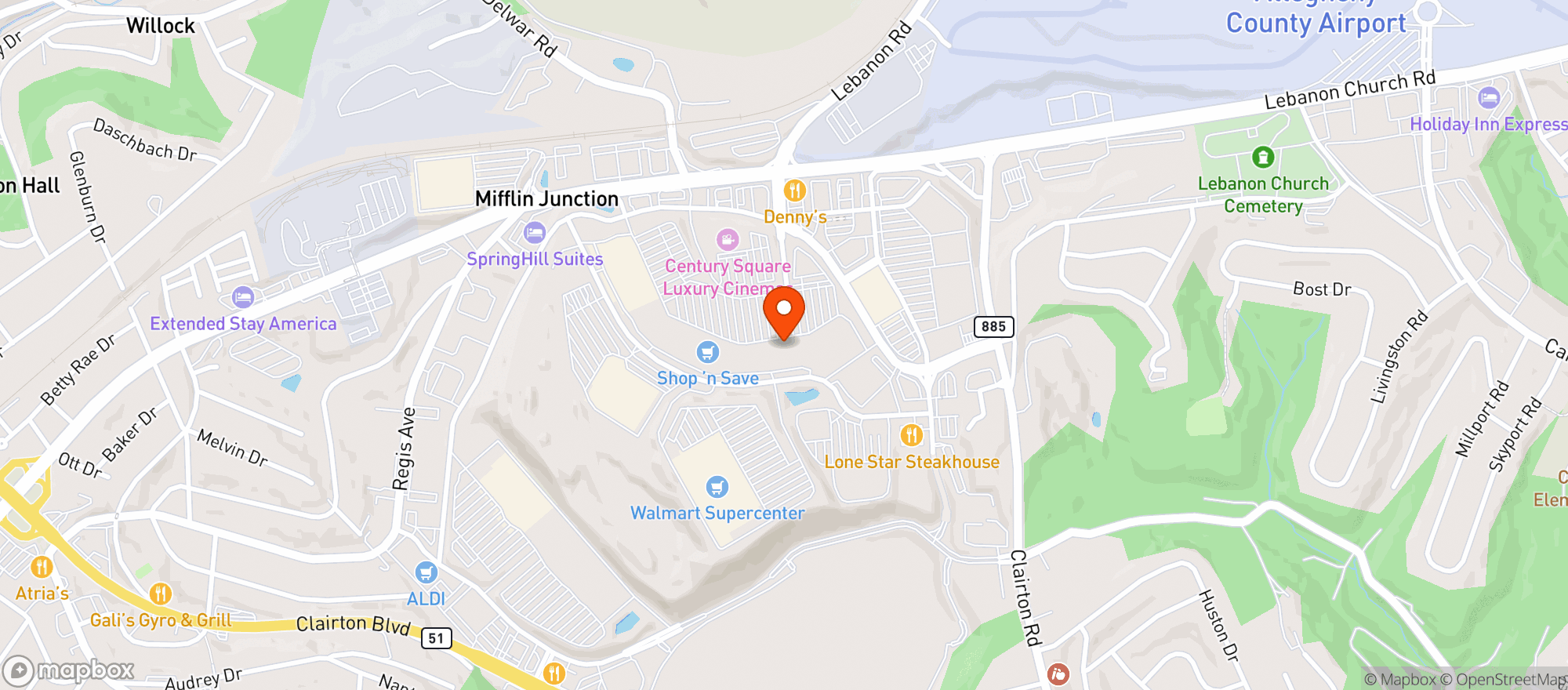 Map showing Gnc