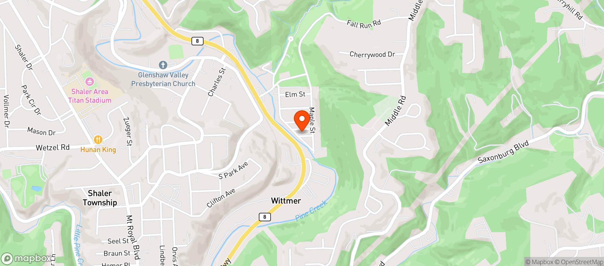 Map showing BRIANS BREWRY OUTLET