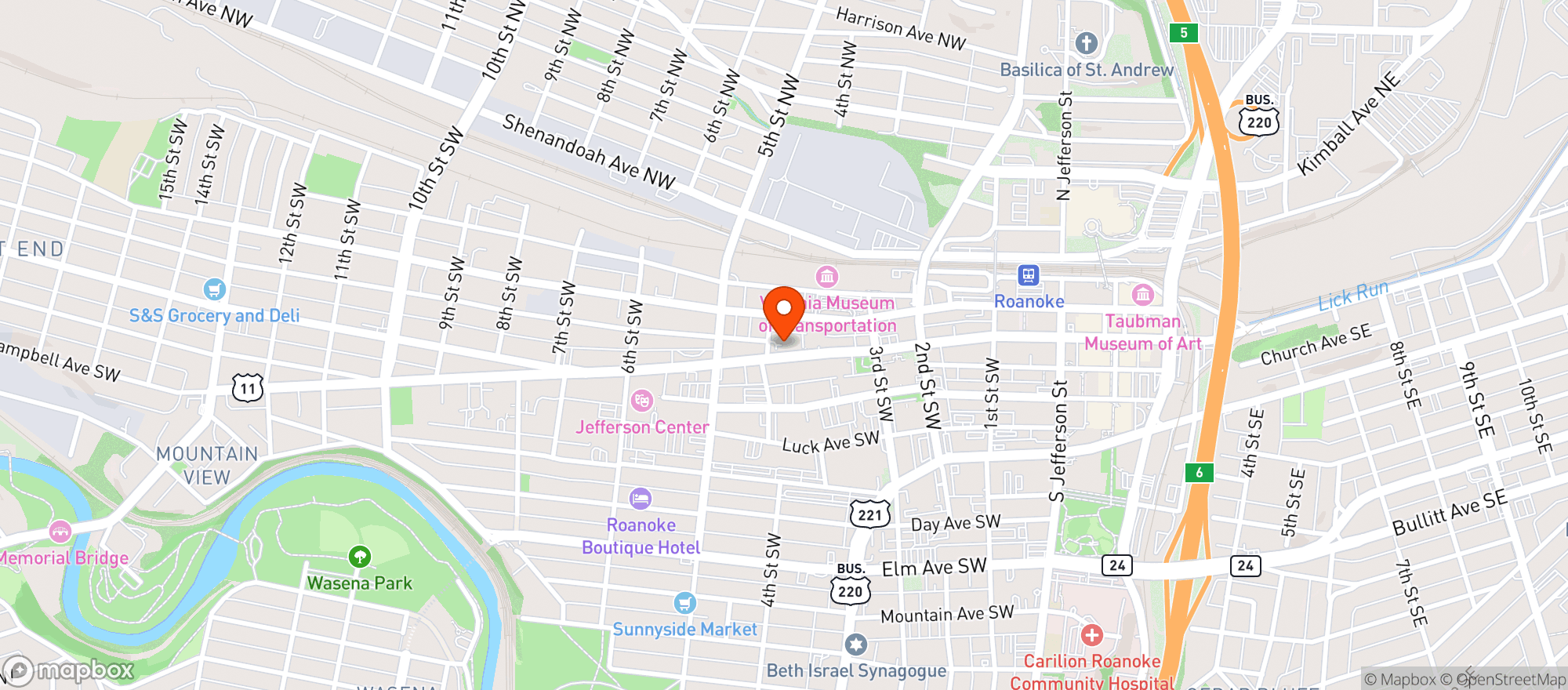 Map showing HUSTLE/HAVEN