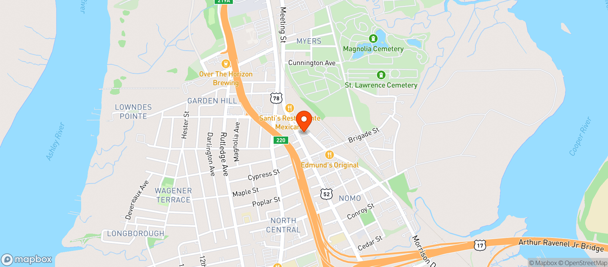 Map showing Heavy S Barburger