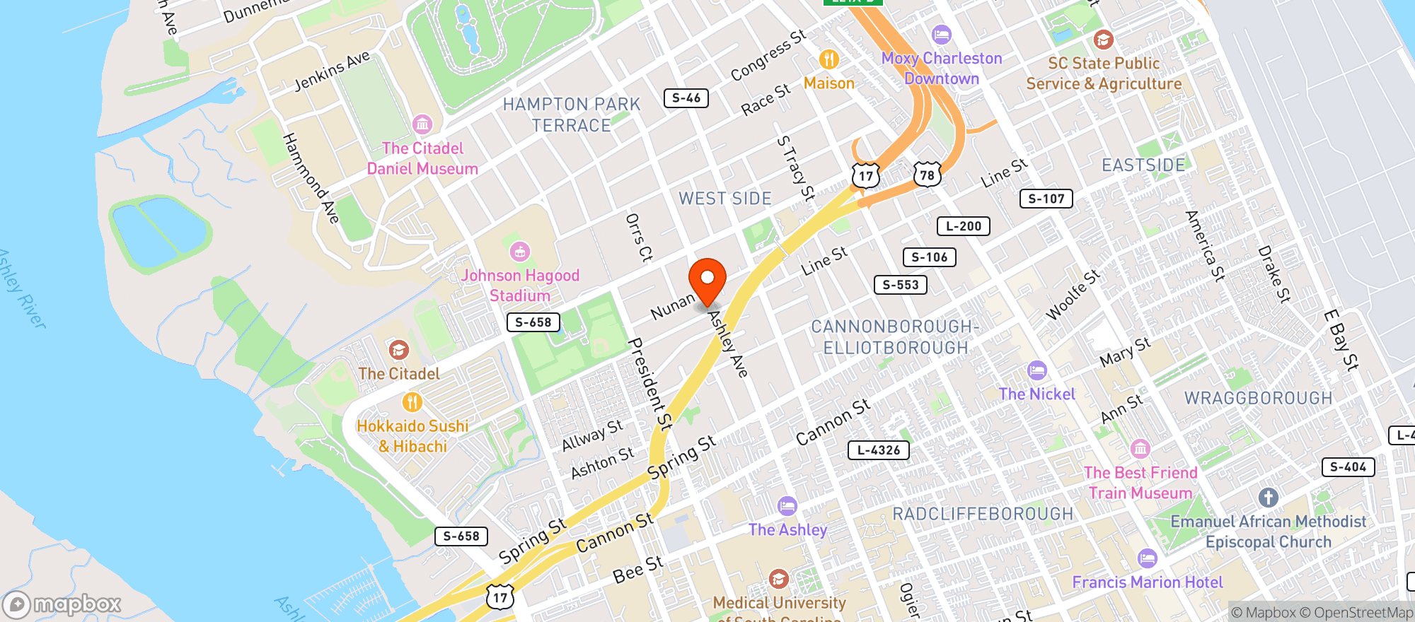 Map showing Little Line Kitchen & Provisions