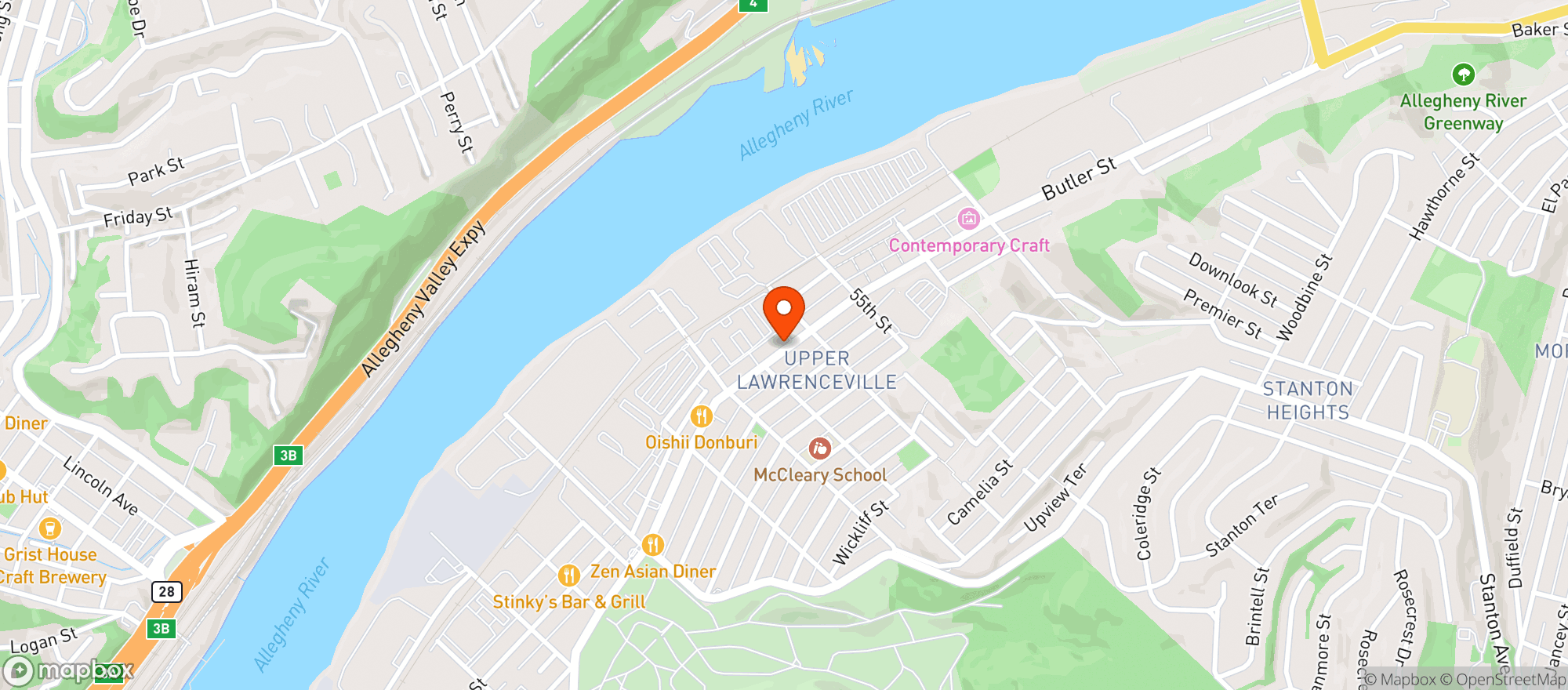 Map showing Pusadees Garden