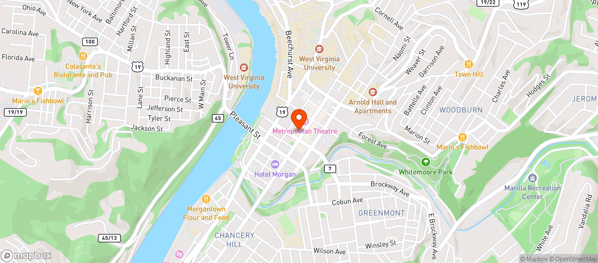 Map showing Big Times