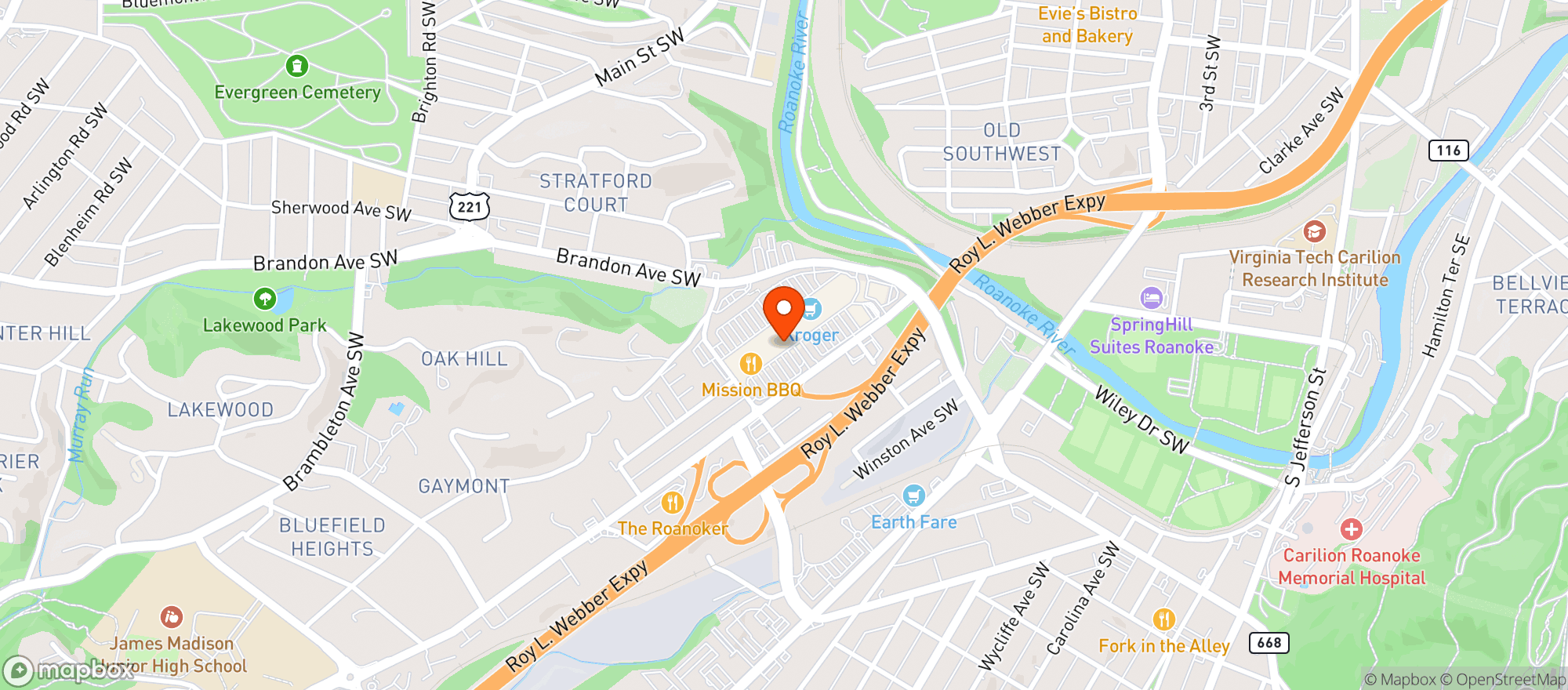 Map showing Wild Flour Cafe & Caterin