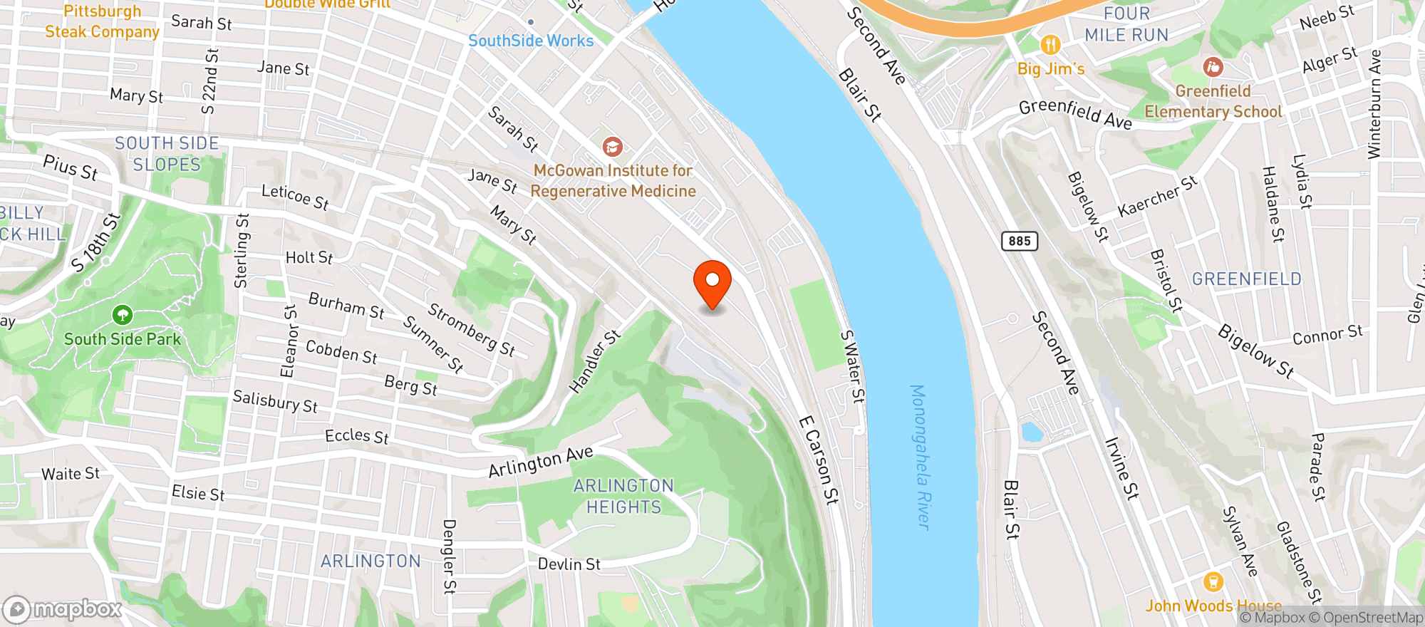 Map showing Frank B Fuhrer Wholesal #04531