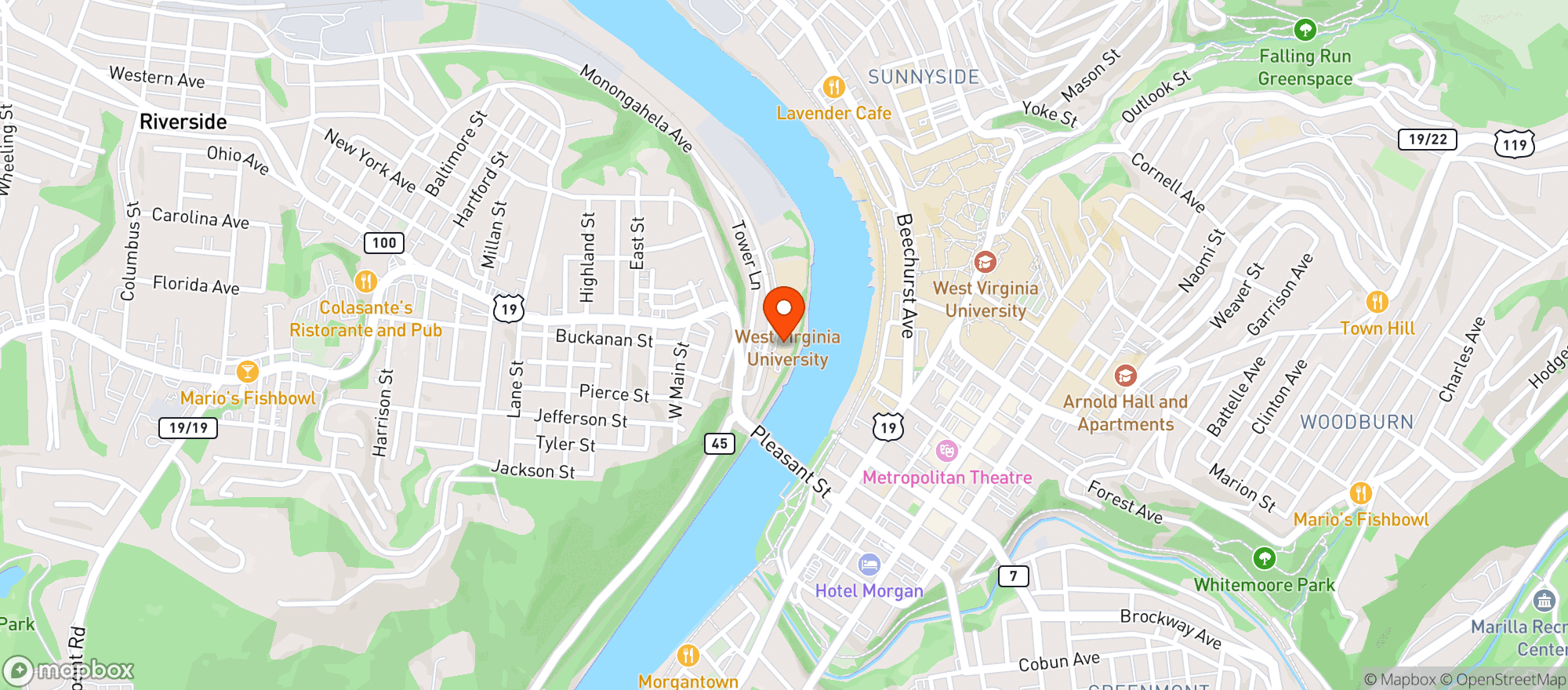 Map showing Short Story Brewing