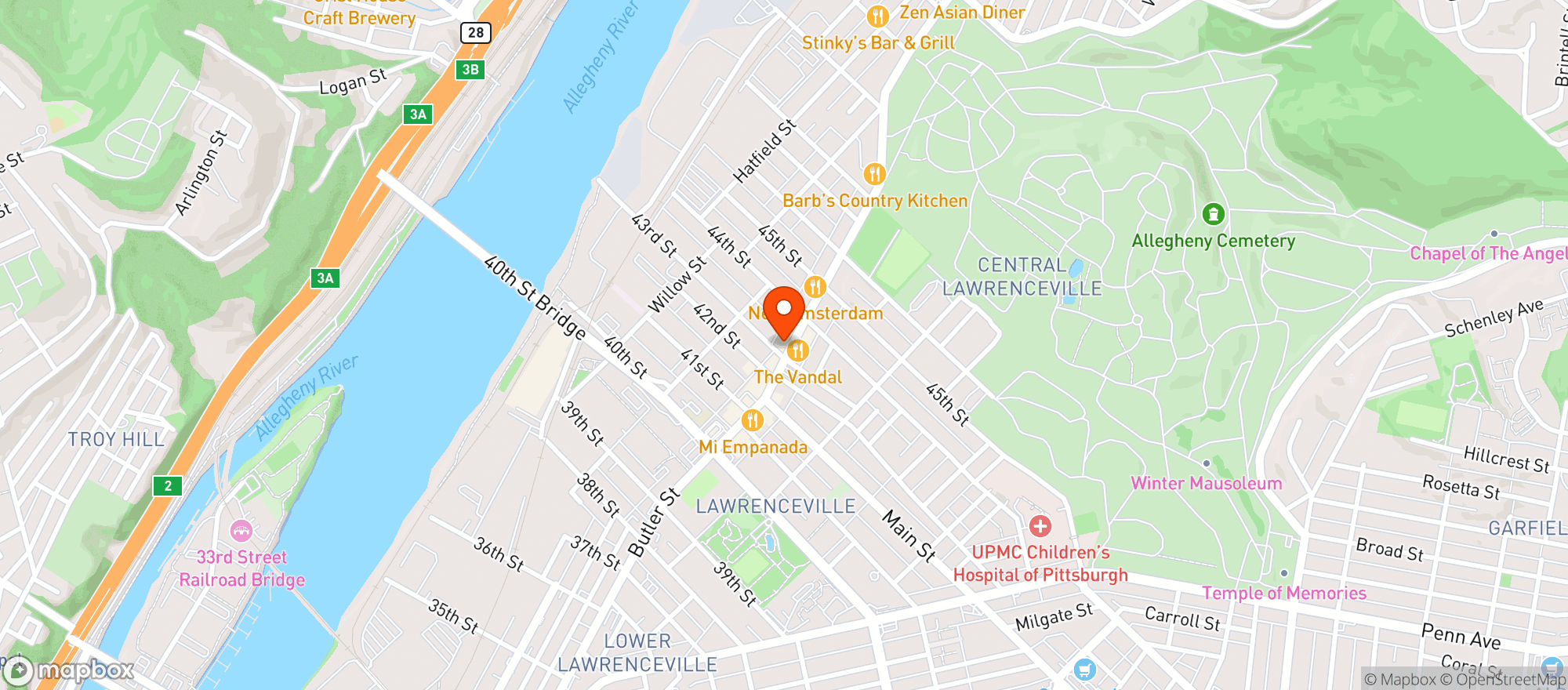 Map showing Industry Public House