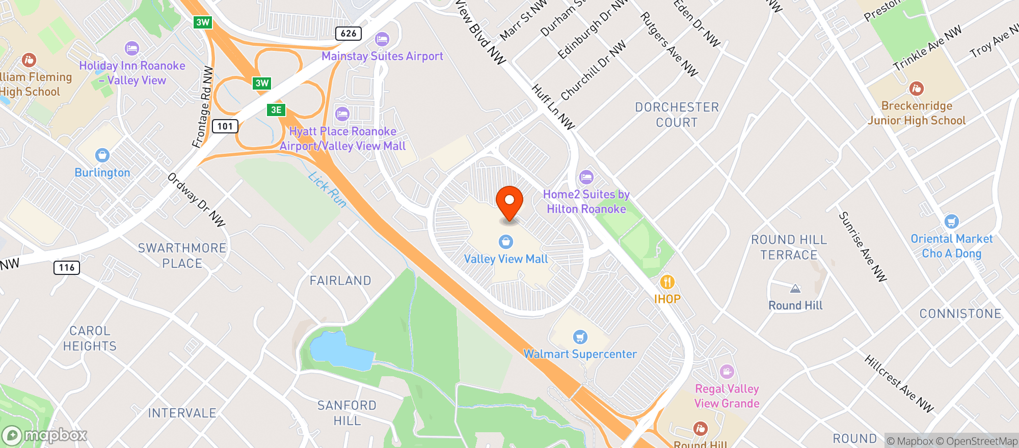 Map showing Gnc