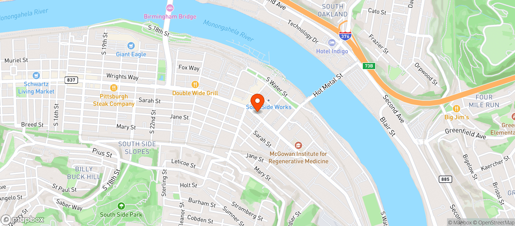 Map showing Gnc - 8136 - The Southside Works